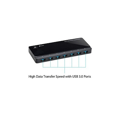 TP-Link 7 Port 3.0 Usb Hub 2 Power Ports (UH720)