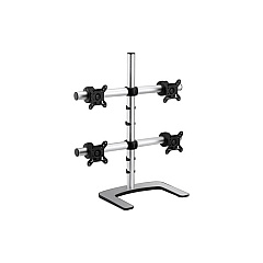 Atdec Freestanding Desk Mount, Converted To Support Single, Dual, Or Triple Monitors, Flat Screen Displays To 17.6 Lbs, Curved Screen Displays To 13.5 (VFSQ)