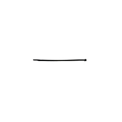 Weltron 8 Bk Cable Tie; 100/pack 40lbs (WCT8B)
