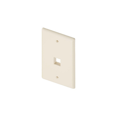 Uncommonx 1port Wall Plate, Single Gang, Ivory (WP1PIVY)