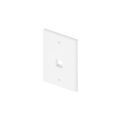 Uncommonx 1port Wall Plate, Single Gang, White (WP1PWHT)