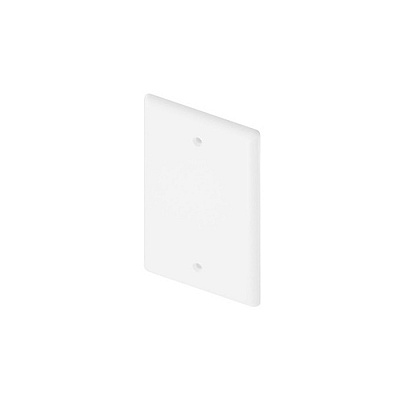 Uncommonx Blank Wall Plate, Single Gang, White (WPBLANKWHT)