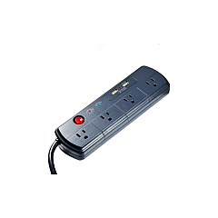 Weltron 4 Outlet Power Strip 1050j Plastic 4ft (WSP400PLFU4BK)