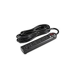 Weltron 6-outlet Surge Protector Power Strip 15f (WSP600PLF15BK)