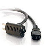 C2G 1.5ft 16awg Power Cord W/ Extra Outlet (30537)