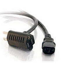 C2G 1.5ft 16awg Power Cord W/ Extra Outlet (30537)