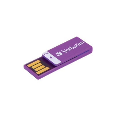 Verbatim 16gb Clip-it Usb Flash Drive - Violet (43952)