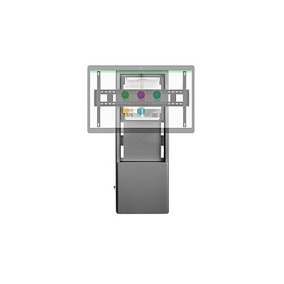 Avteq Dynamiq Wall Stand With Easy Glide Heigh (DWMSBBCSB70)