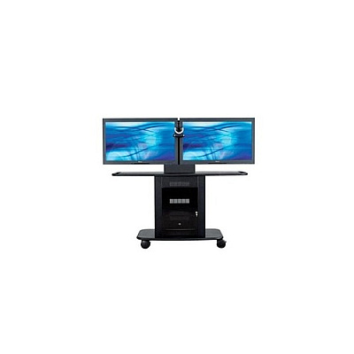 Avteq Dual Display Av Cart, Supports Displays (GMP300LTT2)