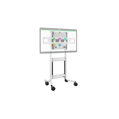 Avteq Height Adjustable Av Cart Supports The 5 (RPS500BBCSB55W)
