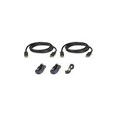 Aten 6ft. Dual Display Displayport Secure (2L7D02UDPX5)