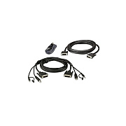 Aten 6ft. Dual Display Dvi-d Secure Kvm Cable (2L7D02UDX3)