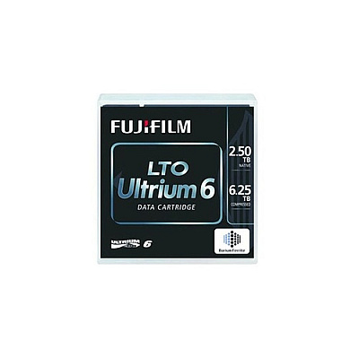 Fuji Film Lto Ultrium 6 Data Cartridge With Case Barcode Labeled, 2.5/6.25tb Capacity (81110000850)