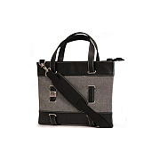 Mobile Edge Herringbone Tablet Tote-11-black/white (MEWHTT)