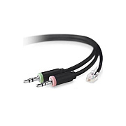 Belkin Rj14 To Dual 3.5mm Trs Cisco Phone10ft (F1D9021B10)