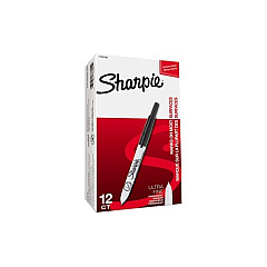 DYMO Sharpie Rt Uf Blk O S 12 Pck (1735790)
