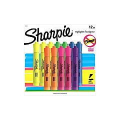 DYMO 12cd Sharpie Accent Tank Asst (25145)