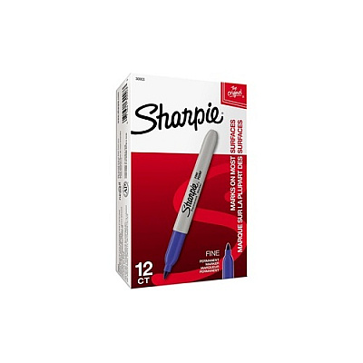 DYMO Sharpie Fine Blue 12 Pack (30003)
