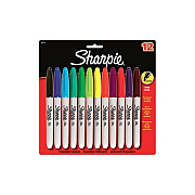 DYMO Sharpie Fine 12 Clr Set Carded (30075PP)