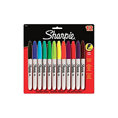 DYMO Sharpie Fine 12 Clr Set Carded (30075PP)
