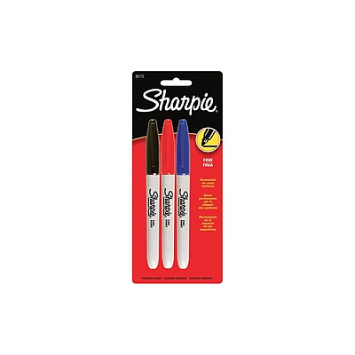 DYMO Sharpie Fine 3 Clr Set Carded (30173PP)