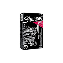 DYMO Sharpie Metallic Silver O S 12 Pack (39100)