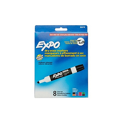 DYMO Expo 2 Chisel 8 Clr Set (80078)