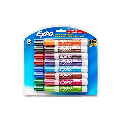 DYMO Expo Low Odor 16cd Asst Chisel (81045)