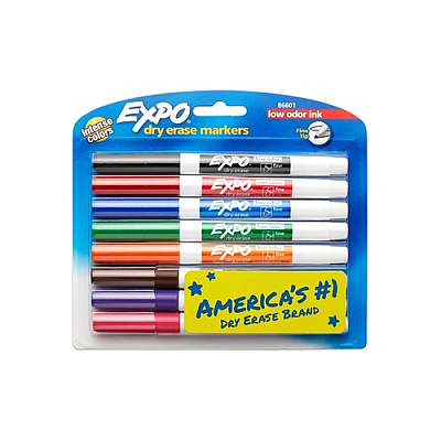 DYMO Expo Low Odor 8cd Asst Fine (86601)