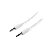 StarTech 3m White Slim 3.5mm Stereo Audio Cable (MU3MMMSWH)