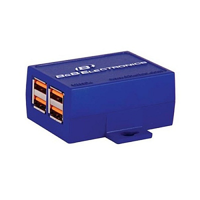 B+B Smartworx 4 Port, Usb 2.0 Industrial Hub (UH104)