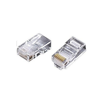Weltron Rj45 Cat5e 8p8c Modular Plug - 100pk (447518RSOL)