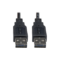 Tripp Lite 10ft USB 2.0 High Speed Reversible Connector Cable Universal M/M (UR020010)