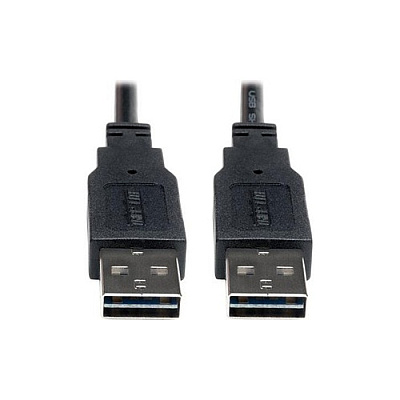 Tripp Lite 10ft USB 2.0 High Speed Reversible Connector Cable Universal M/M (UR020010)
