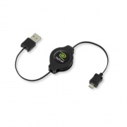 Emerge Technologies Retractable Micro Usb Cable-black (ETCABLEMICBLK)