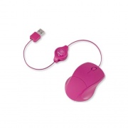 Emerge Technologies Retractable Optical Mouse-pink (ETMOUSEPK)