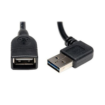 Tripp Lite 18in Reversible Usb Cable Right Angle-a (UR02418NRA)