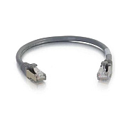 C2G 1ft Cat6a Snagless Stp Cbl-gry (00638)