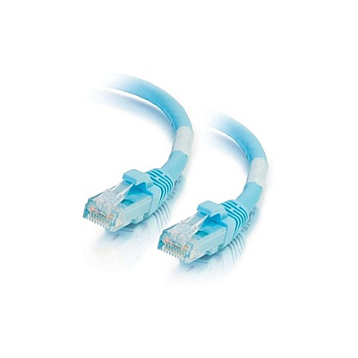 C2G 1ft Cat6a Snagless Ethernet Cable-aqua (00757)