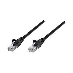 Intellinet 3 Ft Black Cat5e Snagless Patch Cable (320740)