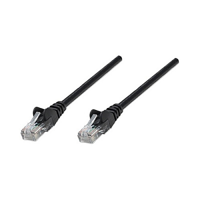 Intellinet 3 Ft Black Cat5e Snagless Patch Cable (320740)