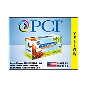 PCI Brand Compatible Xerox 106r01565 Yellow Toner Cartridge 17200 Page Yield For Xerox 7800/7800dn/7800dx/7800gx Made In Usa (106R01565PCI)