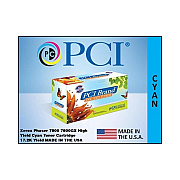 PCI Brand Compatible Xerox 106r01566 Cyan Toner Cartridge 17200 Page Yield For Xerox 7800/7800dn/7800dx/7800gx Made In Usa (106R01566PCI)