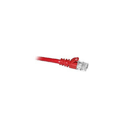 Enet Solutions Cat5e Red 25ft Molded Boot Patch Cbl (C5ERD25ENC)