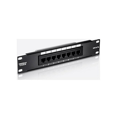 Trendnet 8-port Cat. 5e Unshielded Patch Panel (10" Wide) (TCP08C5E)