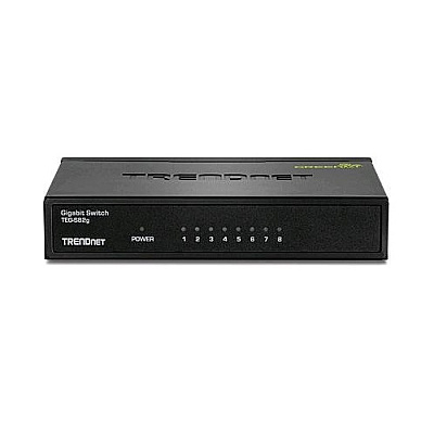 Trendnet 8-port Gigabit Greennet Switch /w Metal Case (TEGS82G)
