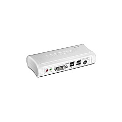 Trendnet 2-port Dvi/usb Kvm Switch Kit W/ Audio (includes 2x Kvm Cables) (TK204UK)