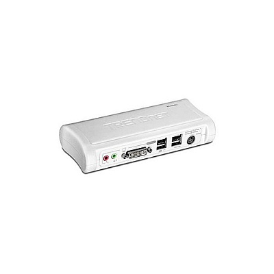 Trendnet 2-port Dvi/usb Kvm Switch Kit W/ Audio (includes 2x Kvm Cables) (TK204UK)