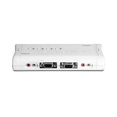 Trendnet 4-port Usb Kvm Switch Kit W/audio (include 4 X Kvm Cables) (TK409K)