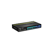 Trendnet 10-port Gigabit Web Smart Poe+ Switch /w 2 Shared Mini-gbic Slots (8 Poe+, 2 Sfp) (TPE1020WS)